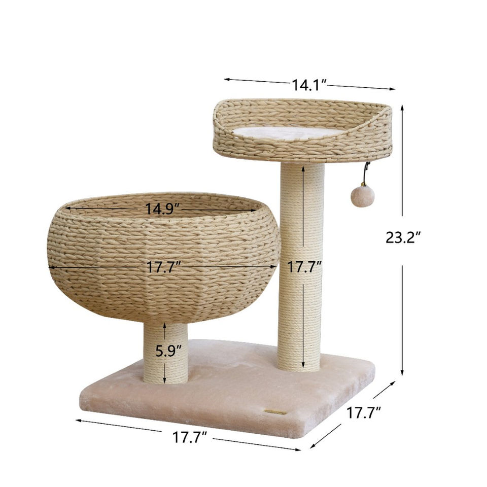 Petpals Cozy PP9058A cat tree with size