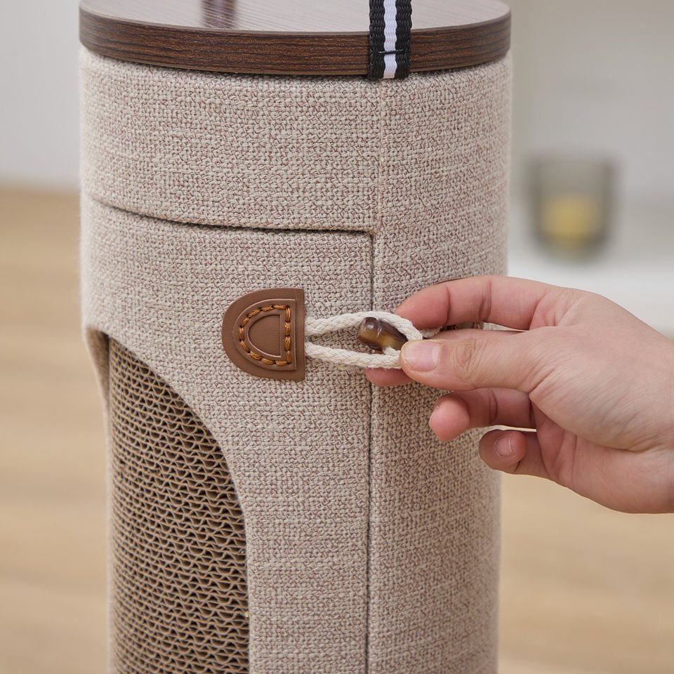 Petpals Eco-Scratcher PP241244 locking reusable cat scratcher with replaceable recycled cardboard refillable inserts