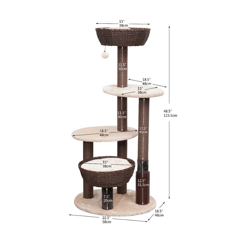 Petpals Pharaoh PP210335 cat tree with size