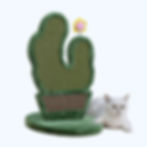 Saguaro Scratching Post, Natural Sisal, Playful Teaser Toy, Soothing massager for Cats.